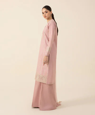 SAPPHIRE 3PC Linen Embroidered With Chiffon Embroidered Dupatta-1310