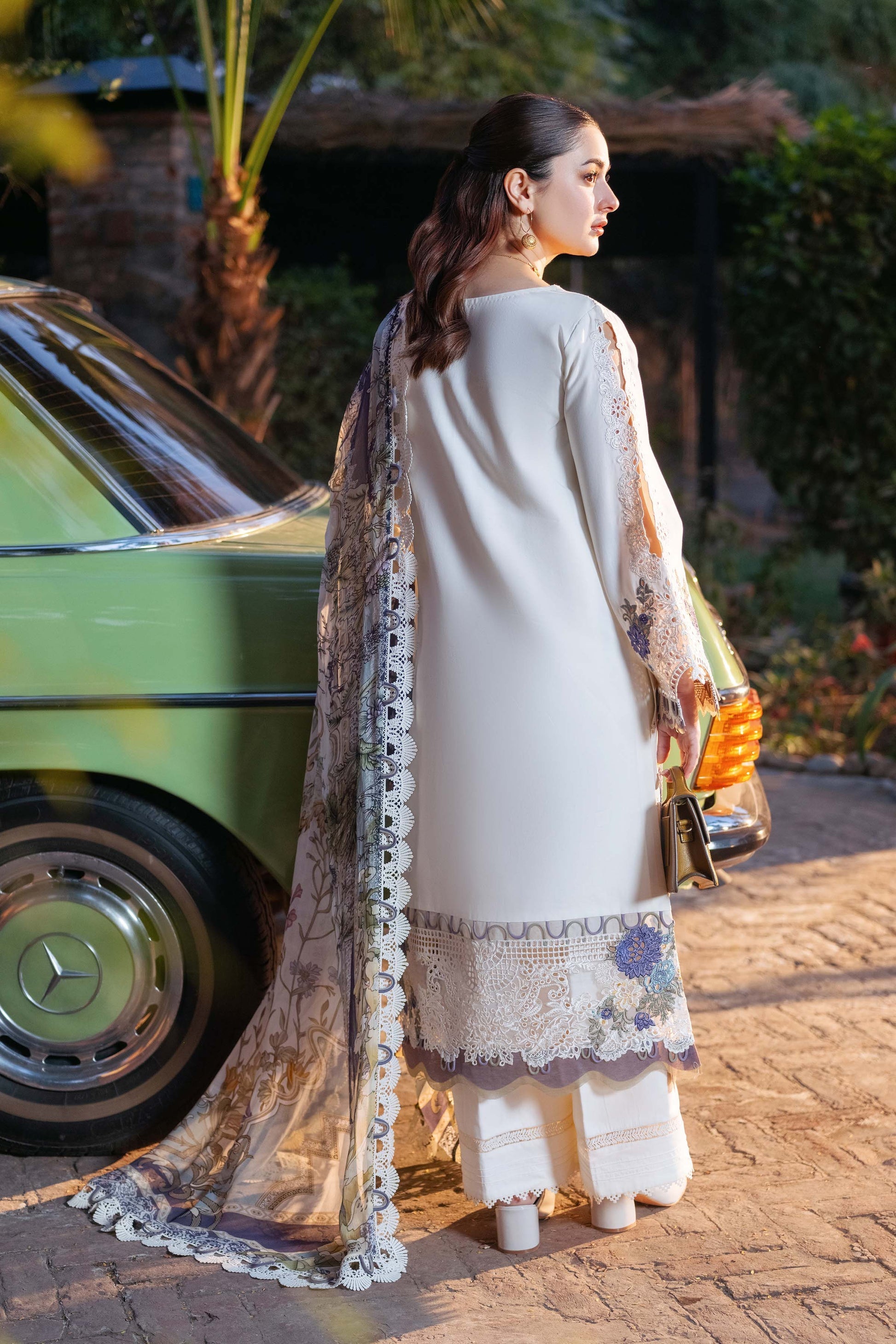 Dhanak-3PC Embroidered Shirt with Digital Printed Wool Shawl-3327