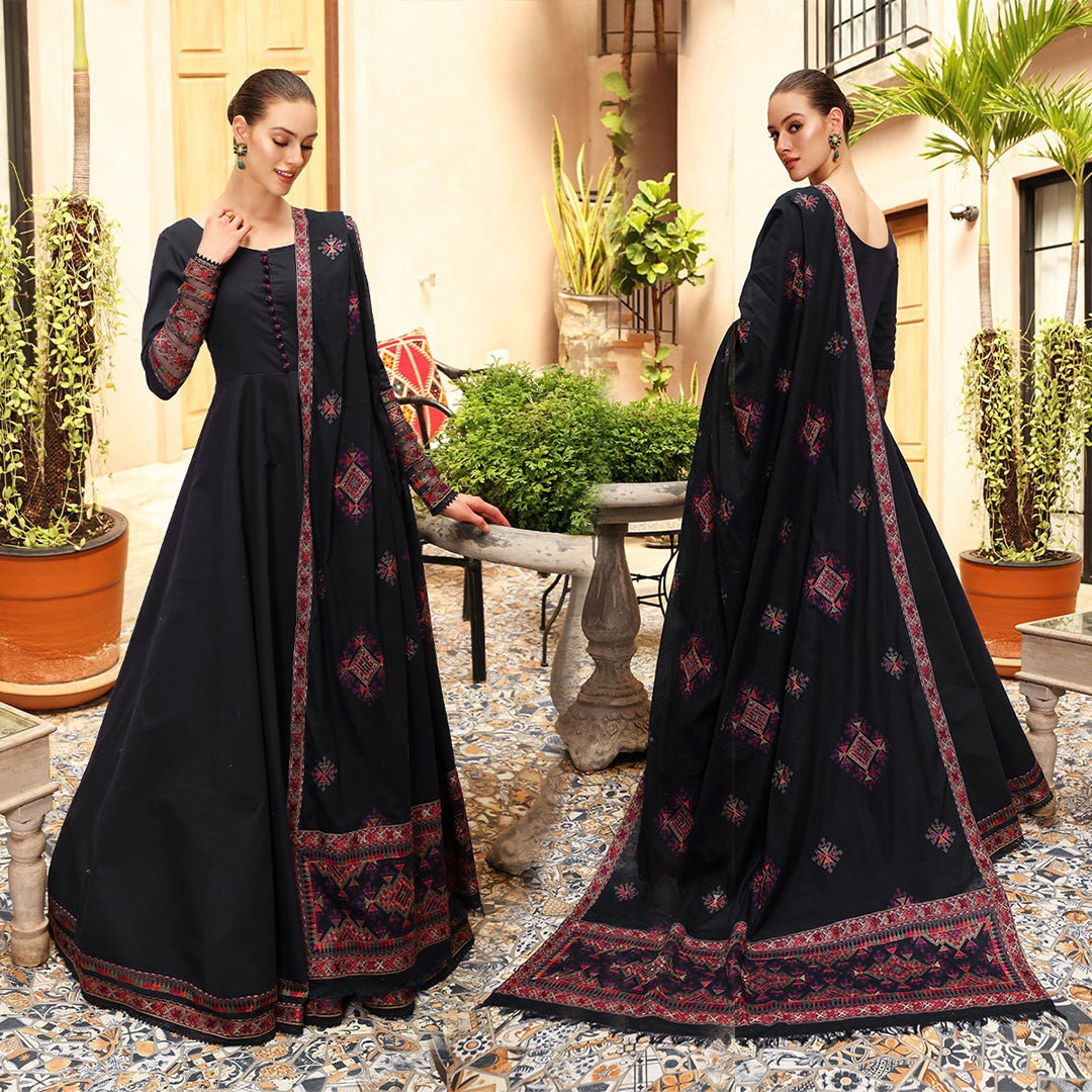 Bareeze Dhanak 3PC Embroidered With Dhanak Shawl Embroidered-132