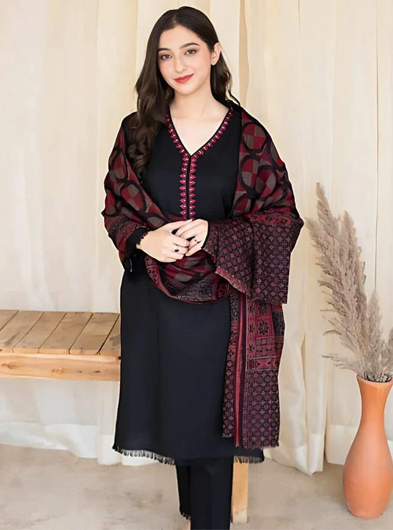 Dhanak 3PC Embroidered-622