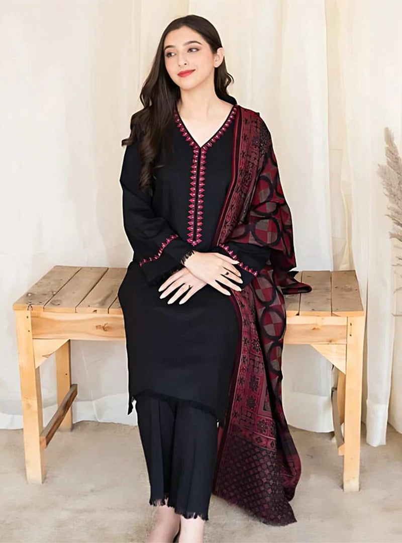 Dhanak 3PC Embroidered-622