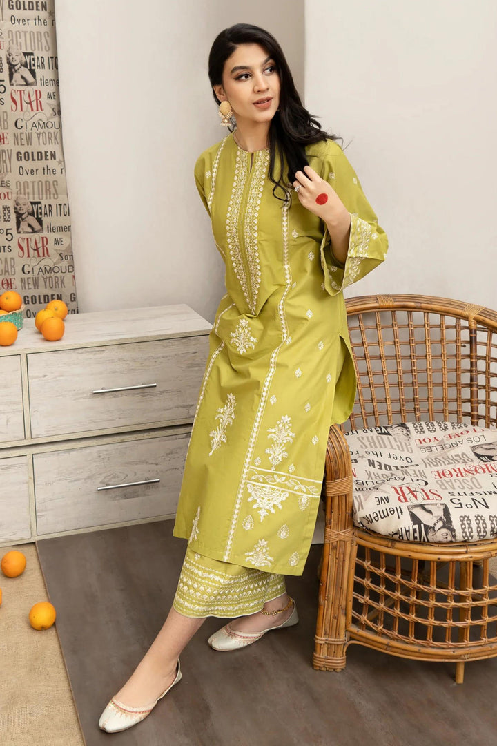 Lawn-3PC Embroidered Shirt with Digital Printed Jacquard Dupatta-1157