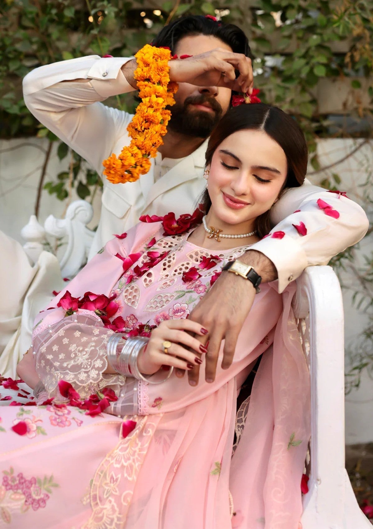 Lawn-3PC Embroidered Shirt with Organza Embroidered Dupatta- 1367