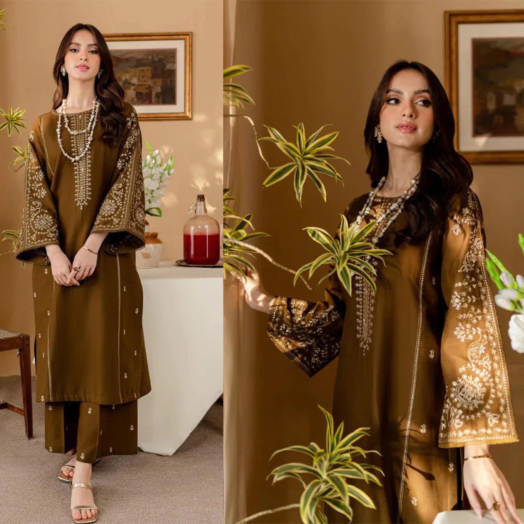 Batik Dhanak 2PC Embroidered-185