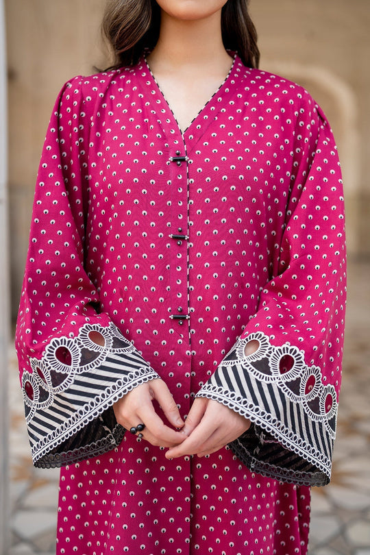 BAROQUE 3PC KARANDI PRINTED SHIRT WITH KARANDI PRINTED DUAPTTA AND TROUSER-829