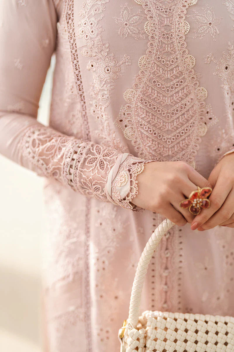 Lawn-3PC Embroidered Shirt with Organza Embroidered Dupatta-1270