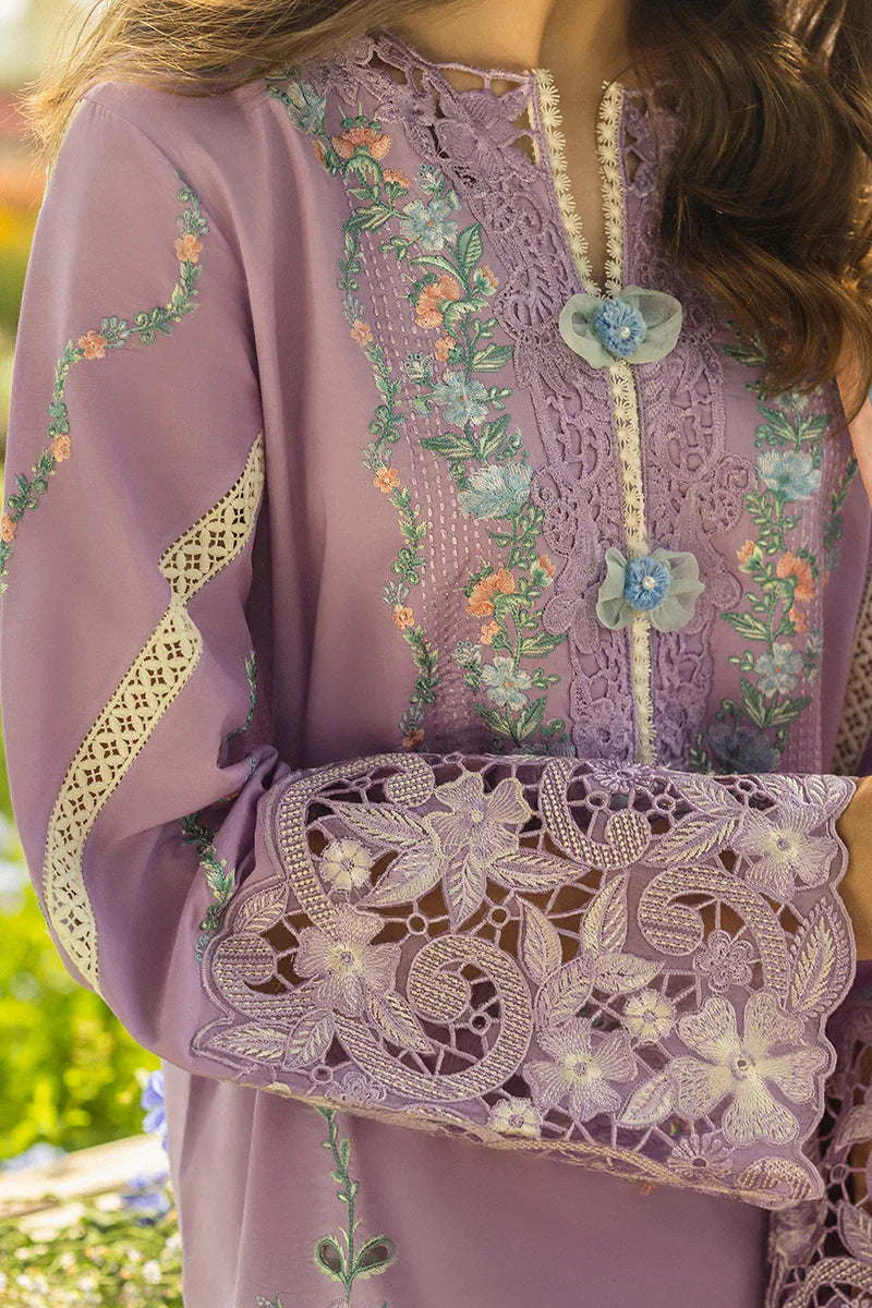 Lawn-3PC Embroidered Shirt with Digital Printed Jacquard Dupatta-1416