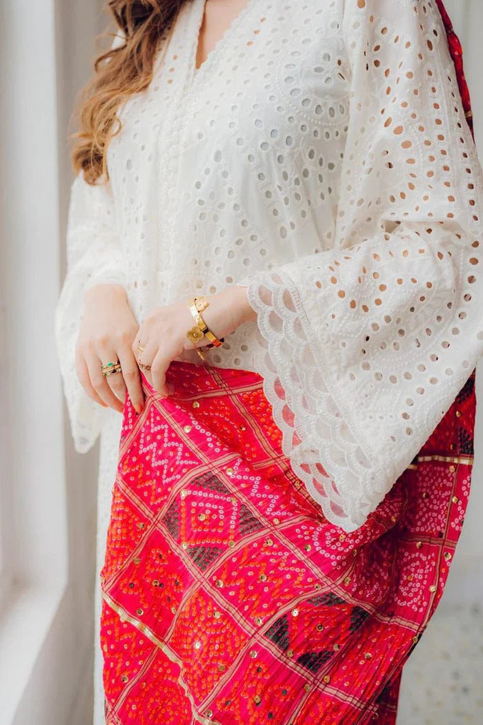 Lawn-3PC Embroidered Shirt with Digital Printed Jacquard Dupatta-1264