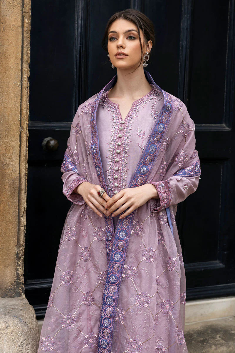 MUSHQ Dhanak 3PC Embroidered With Organza Embroidered Dupatta-126