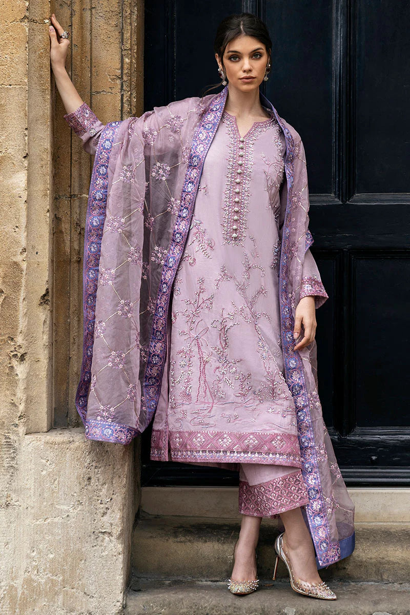 MUSHQ Dhanak 3PC Embroidered With Organza Embroidered Dupatta-126