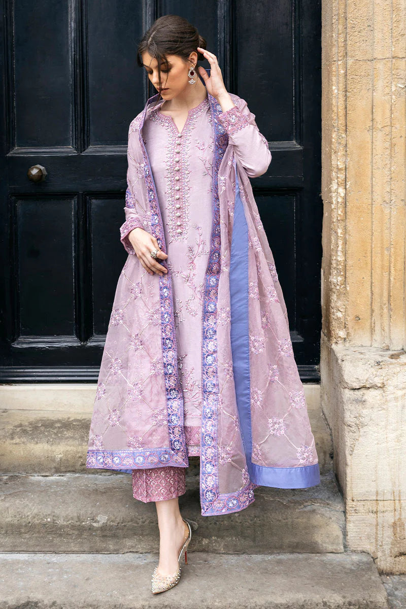 MUSHQ Dhanak 3PC Embroidered With Organza Embroidered Dupatta-126