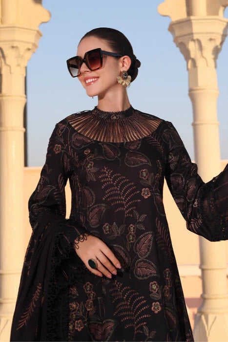 Digital Printed Silk Shirt Digital Printed Silk Back Digital Printed Silk Sleeves Digital Printed Silk Trouser Unstitched 2PC